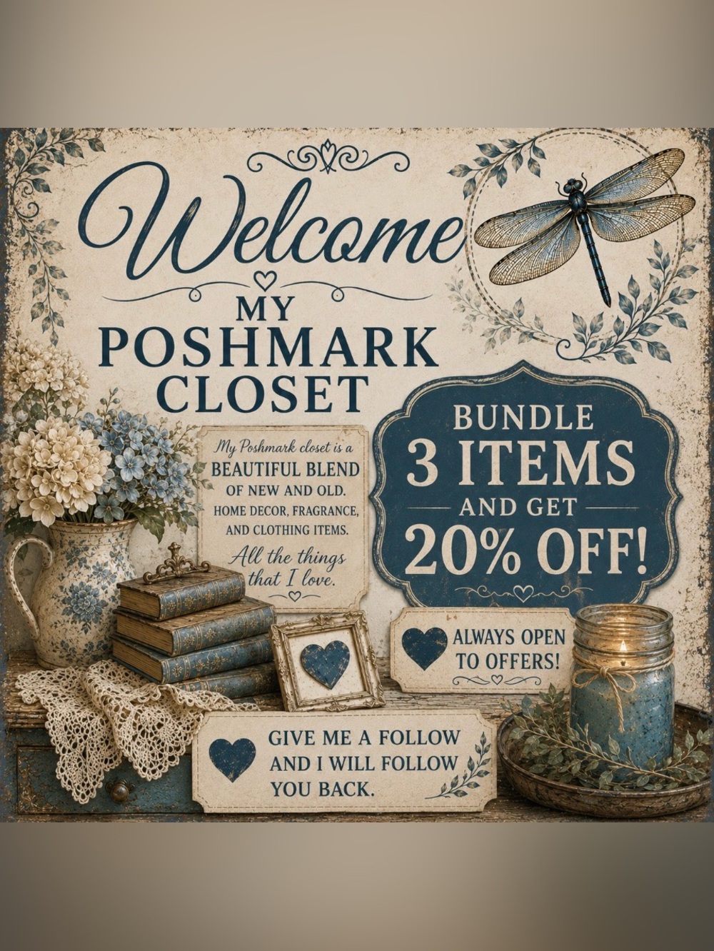 Welcome My Poshmark Closet!
Bundle 3 items or more and get 20% OFF.